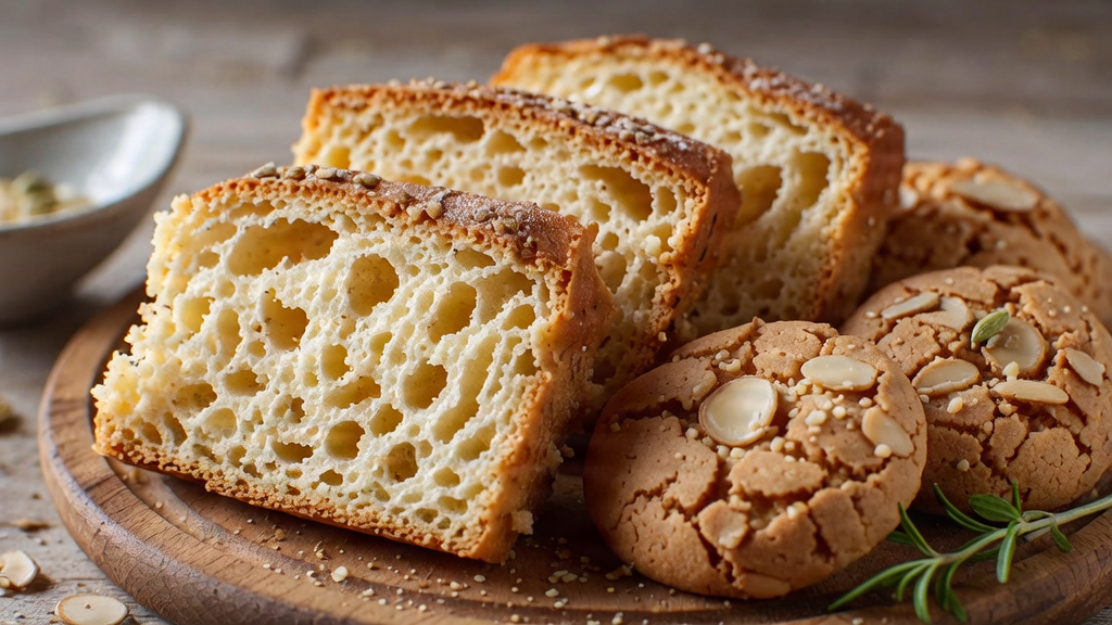 HOME Delicious eggless baked goods with a delicate crumb.